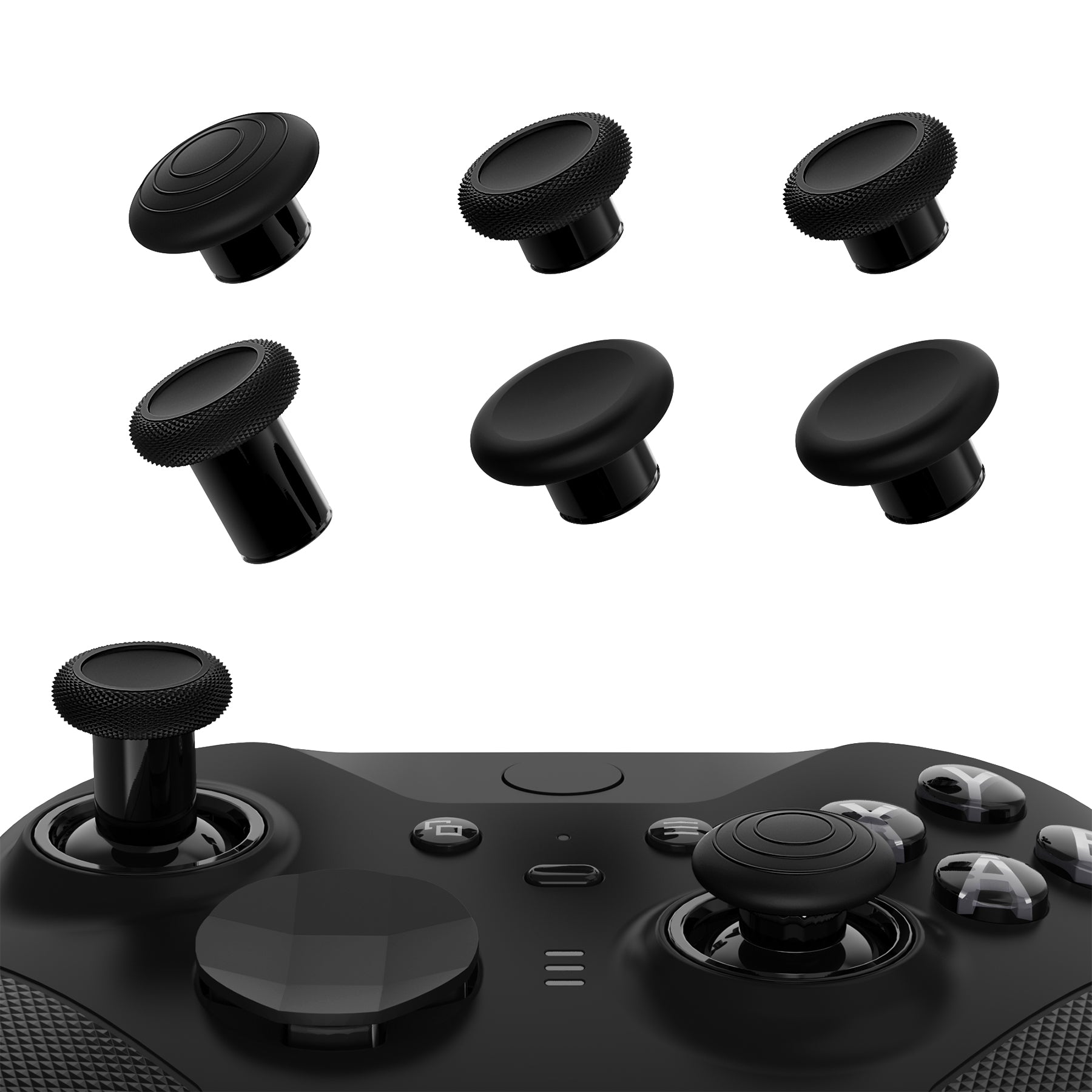 eXtremeRate 6 in 1 Metal Replacement Thumbsticks for Xbox Elite Series