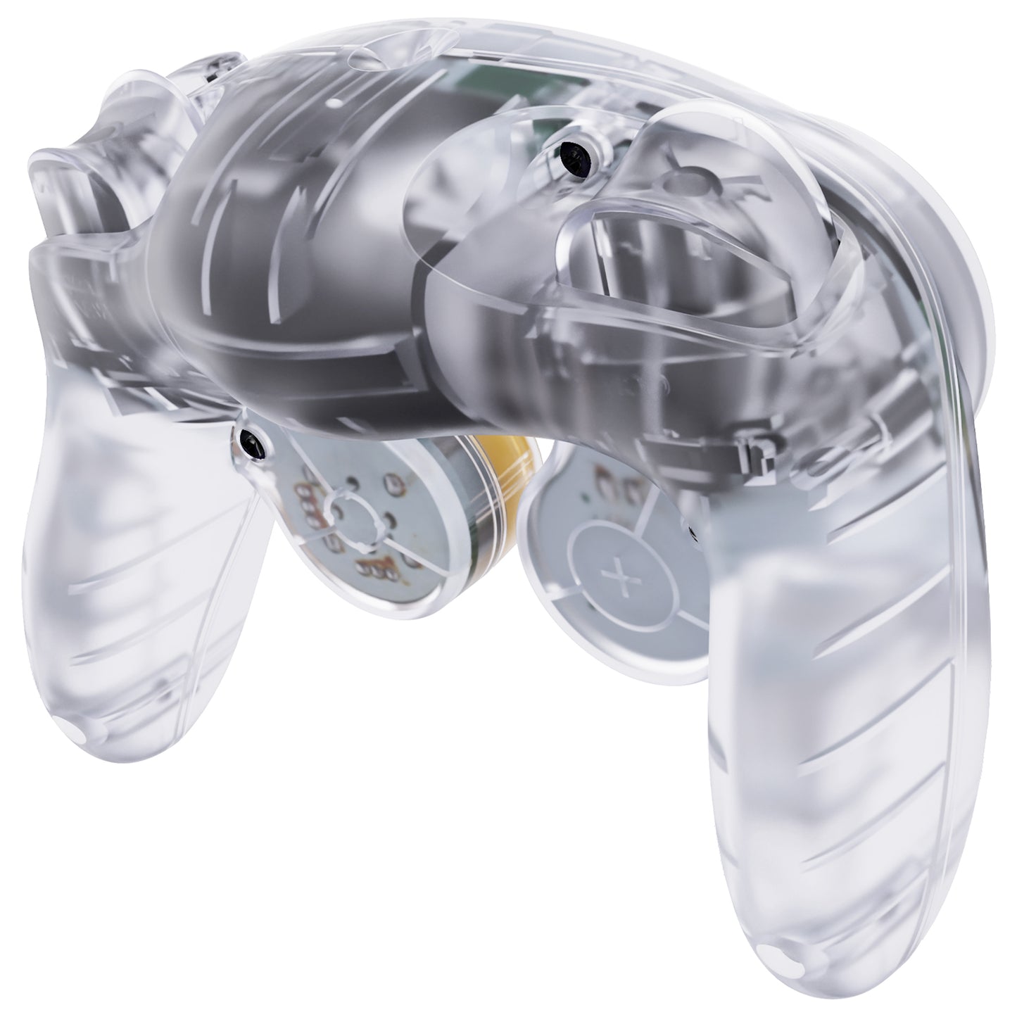 eXtremeRate Replacement  Faceplate Backplate with Buttons for Nintendo GameCube Controller NGC - Clear eXtremeRate