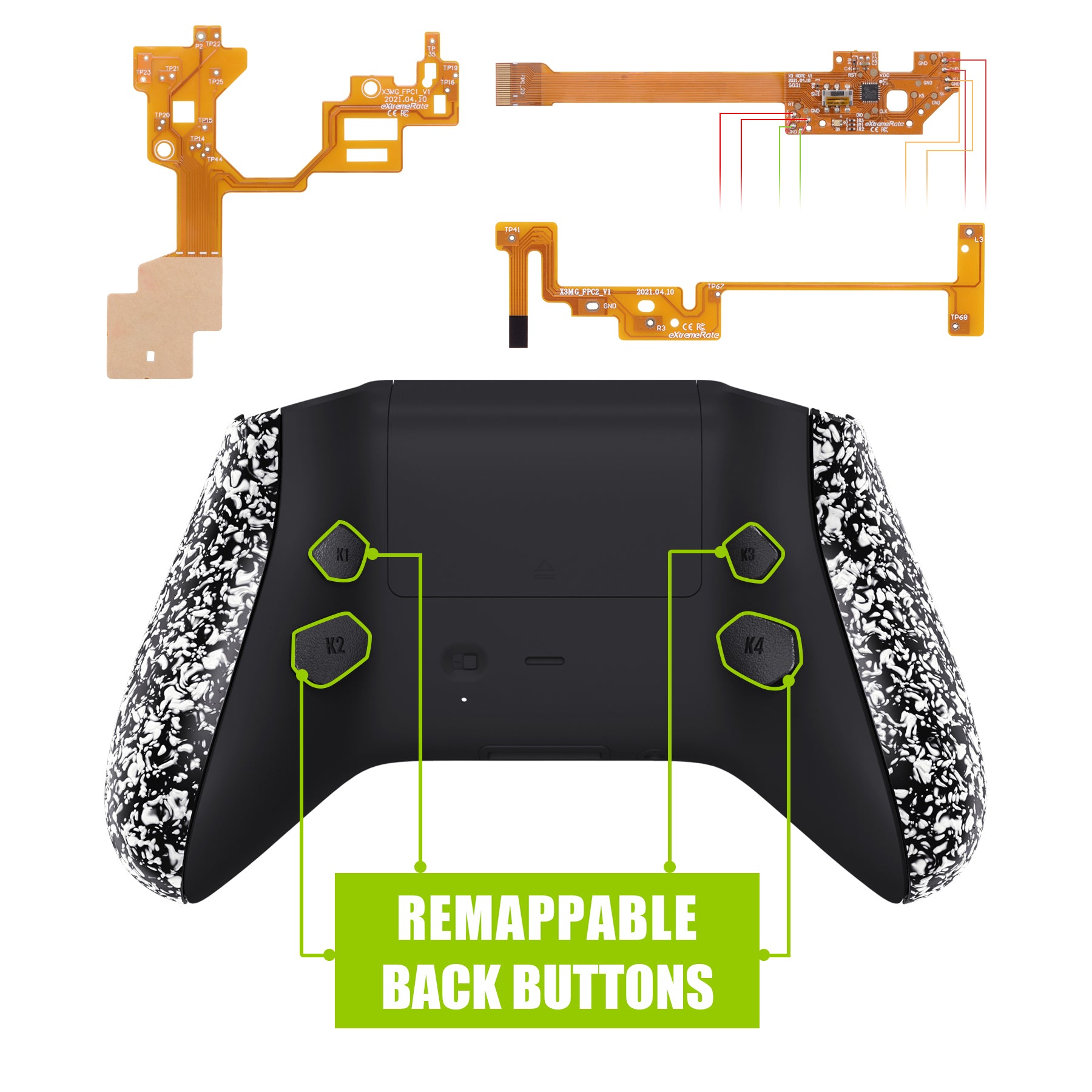 eXtremeRate Hope Remap kit for Xbox Series X & S Controller - Textured White