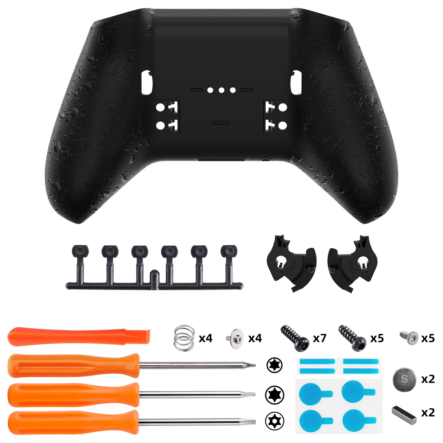 Replacement Bottom Shell Case for Xbox Elite Series 2 & Elite Series 2 Core Controller Model 1797 - Textured Black eXtremeRate