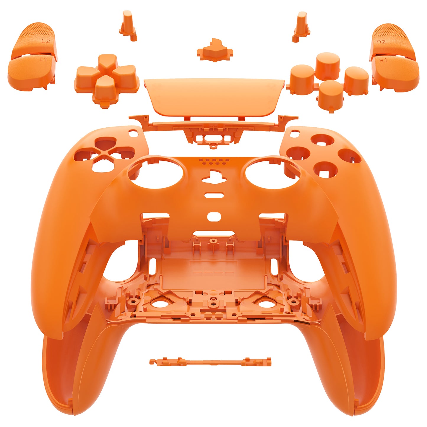 Replacement Full Set Shells with Buttons Compatible with PS5 Edge Controller - Orange eXtremeRate