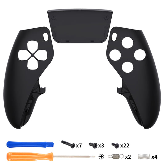 Replacement Left Right Front Housing Shell with Touchpad Compatible with PS5 Edge Controller - Black eXtremeRate