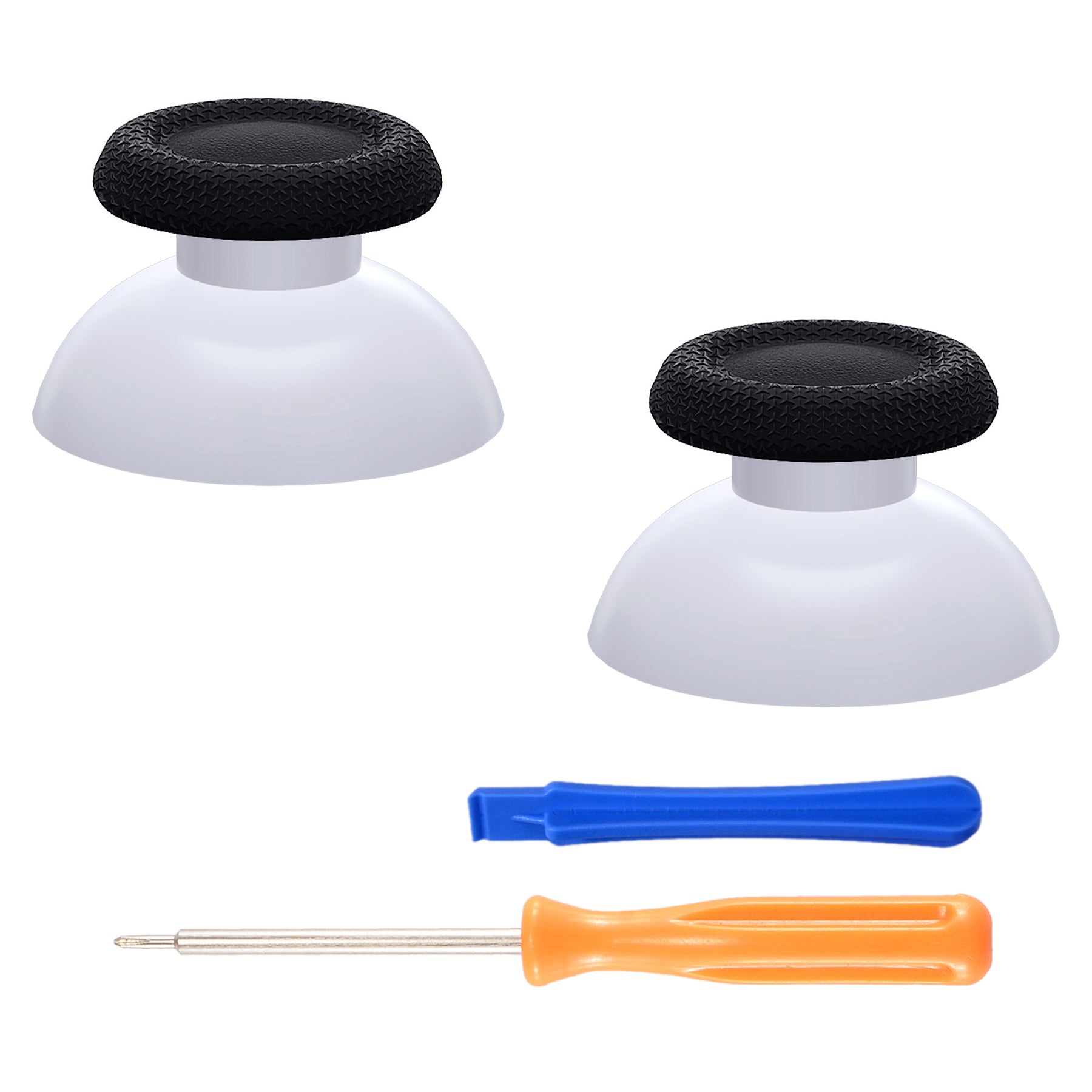 Replacement Black Analog Thumbsticks For PS4 Controller – Solid Buttons Set By EXtremeRate