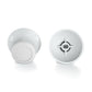 eXtremeRate Retail White Replacement 3D Joystick Thumbsticks, Analog Thumb Sticks with Cross Screwdriver for NS Switch Pro Controller - KRM504