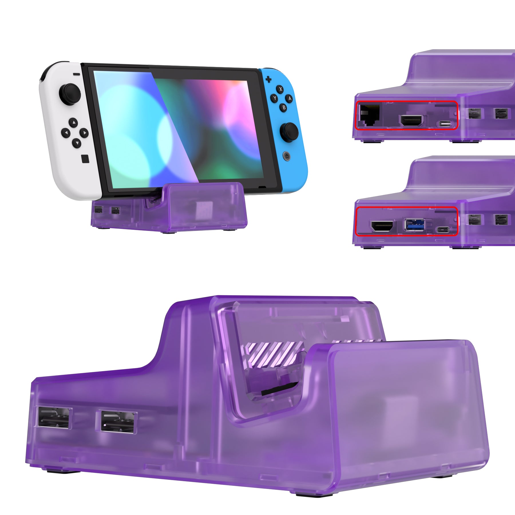 Extremerate Nintendo Switch Lite Purple Shell Lite Atomic Purple