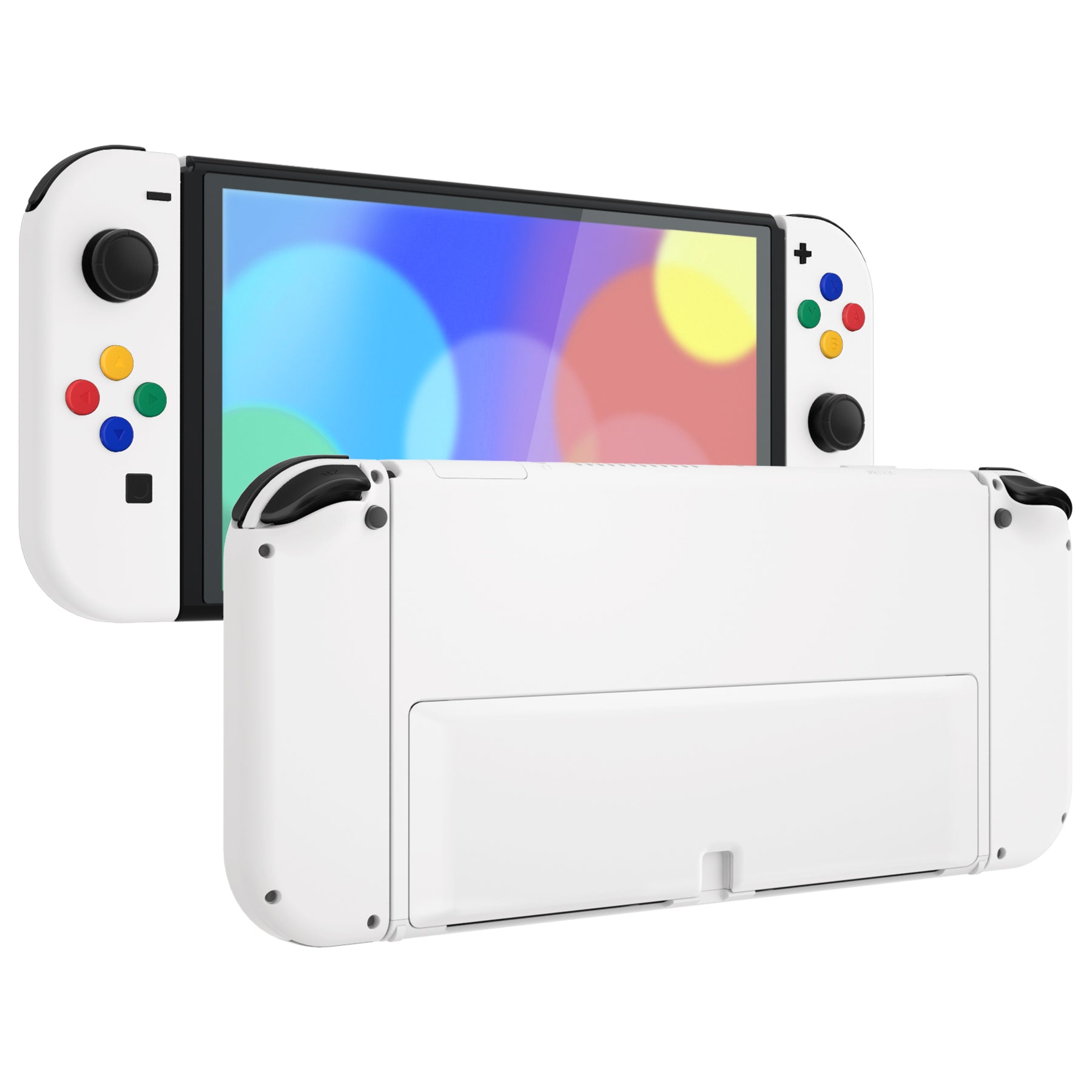 eXtremeRate Custom Replacement Full Set Shell with Buttons for Nintendo  Switch OLED - White