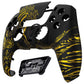 eXtremeRate LUNA Redesigned Replacement Front Shell with Touchpad Compatible with PS5 Controller BDM-010/020/030/040 - The Great GOLDEN Wave Off Kanagawa - Black eXtremeRate