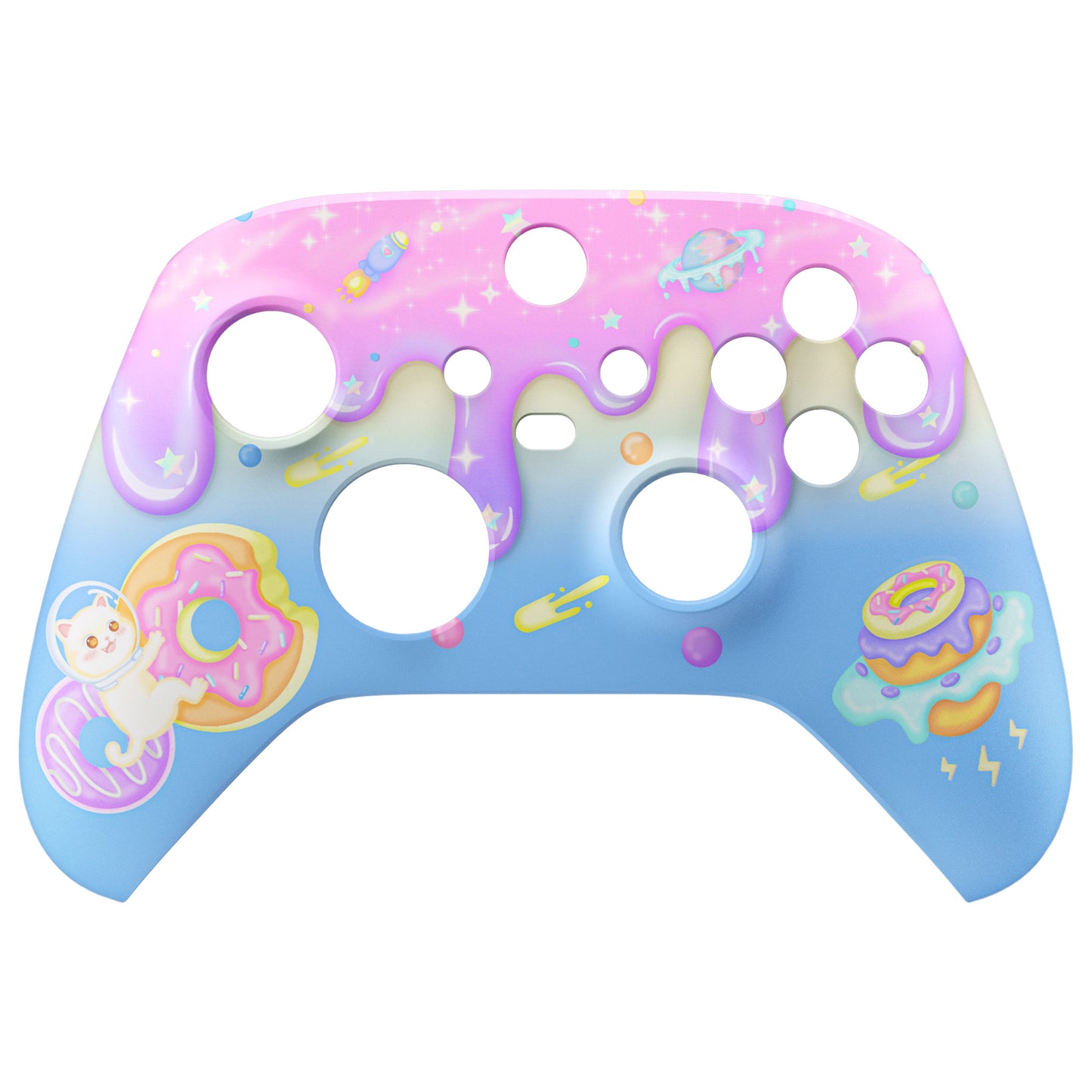 eXtremeRate Replacement Faceplate Front Housing Shell for Xbox Series X & S Controller - Donut Odyssey eXtremeRate