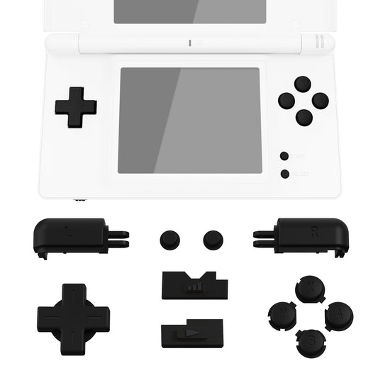 eXtremeRate Replacement Full Set Buttons for Nintendo DS Lite NDSL - Black eXtremeRate