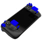 eXtremeRate Replacement Full Set Buttons for Steam Deck LCD - Chrome Blue eXtremeRate