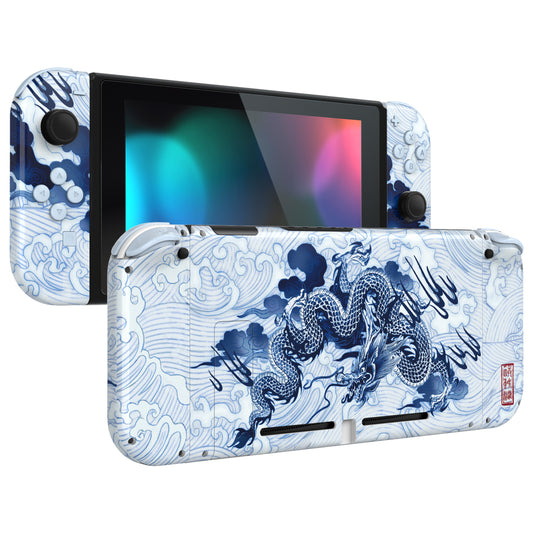 eXtremeRate Replacement Full Set Shells with Buttons for Nintendo Switch - Porcelain Dragon