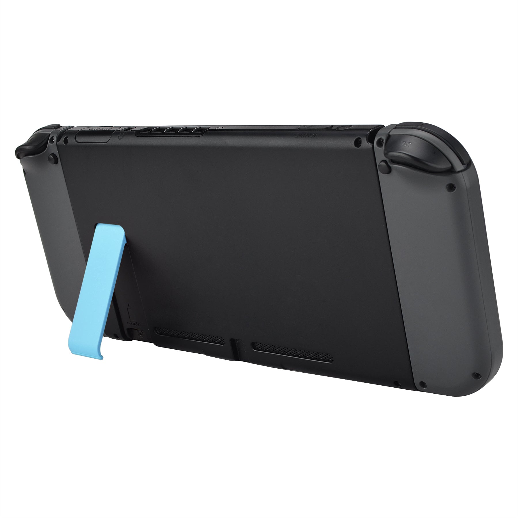 eXtremeRate Retail 2 Set of Heaven Blue Soft Touch Replacement Kickstand for Nintendo Switch Console, Back Bracket Holder Kick Stand for Nintendo Switch - Console NOT Included - AJ415