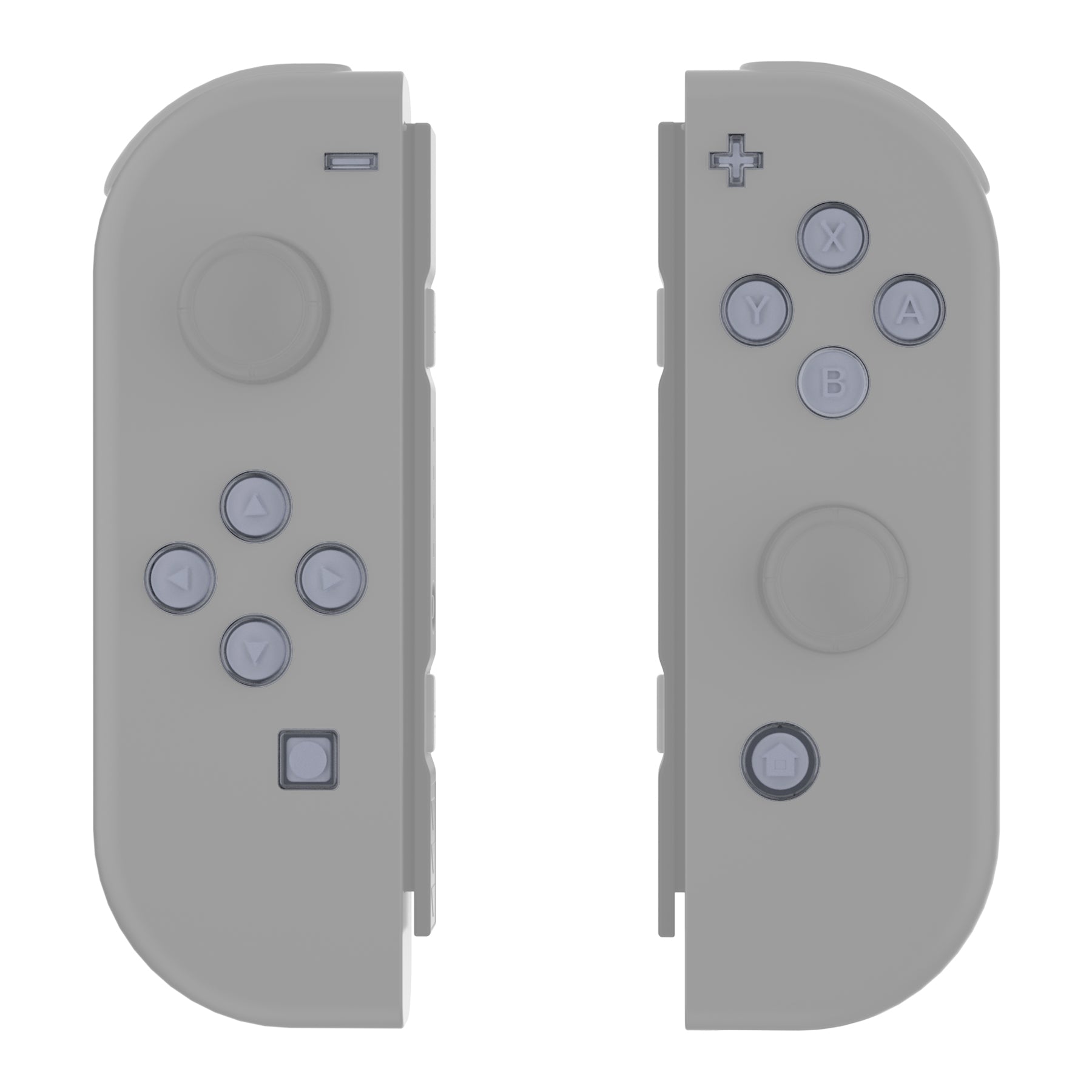 eXtremeRate Replacement Two-Tone Jelly Buttons with Symbols for Joycon of  NS Switch - New Hope Gray u0026 Clear