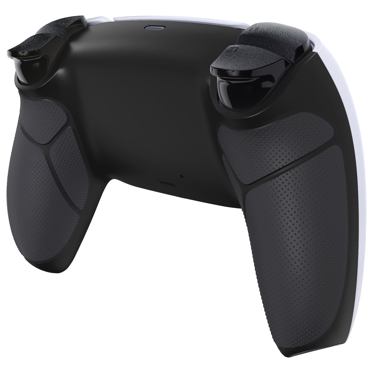 eXtremeRate Retail Black Performance Rubberized Custom Back Housing Bottom Shell Compatible with ps5 Controller, Replacement Back Shell Cover Compatible with ps5 Controller - DPFU6001