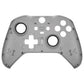 eXtremeRate Retail Clear Black Faceplate Cover, Front Housing Shell Case Replacement Kit for Xbox One Elite Series 2 Controller Model 1797 and Core Model 1797 - Thumbstick Accent Rings Included - ELM508