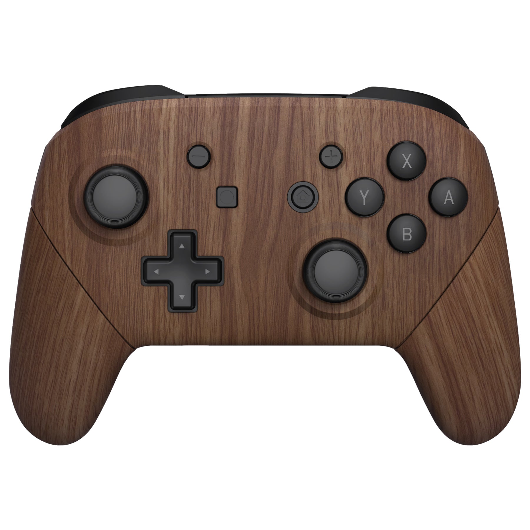 eXtremeRate Wood Grain Faceplate Backplate Handles for Nintendo