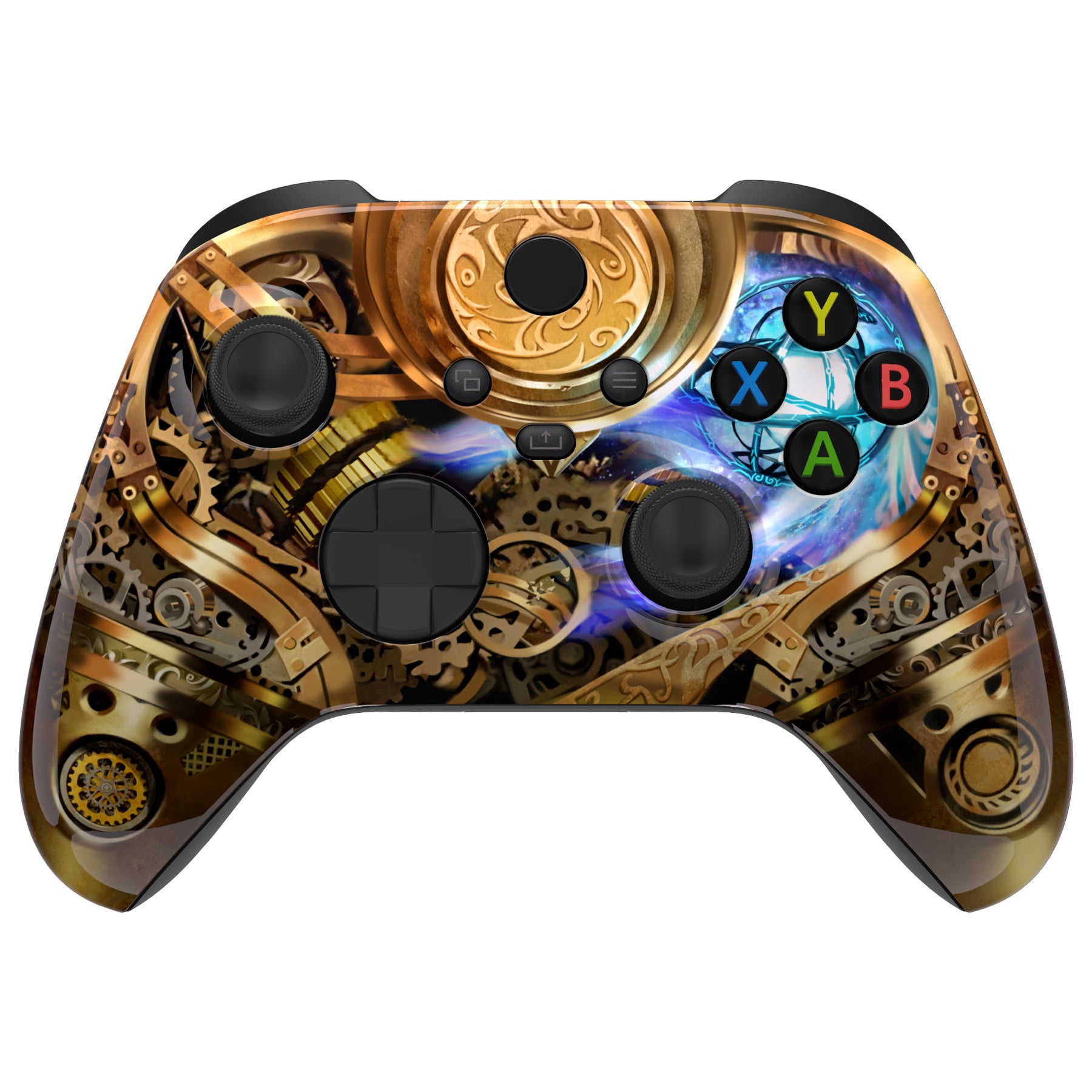 eXtremeRate Steampunk & Magic Front Housing Shell for Xbox Series X & S  Controller Model 1914, Custom Replacement Cover Faceplate for Xbox Series  X/S, Xbox Core Controller - Controller NOT Included –