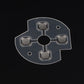 eXtremeRate Retail 10PCS Replacement Kit ABXY Button Metal Patch Pad Parts For Xbox One Controller-GRA00003*10
