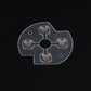 eXtremeRate Retail 10PCS Replacement Kit ABXY Button Metal Patch Pad Parts For Xbox One Controller-GRA00003*10