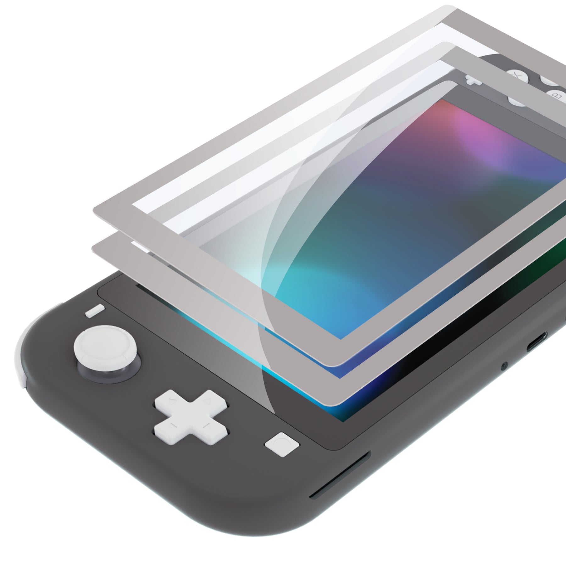 For Nintendo Switch Lite Screen Protector, Ultra Clear Plastic PET Film  Protection