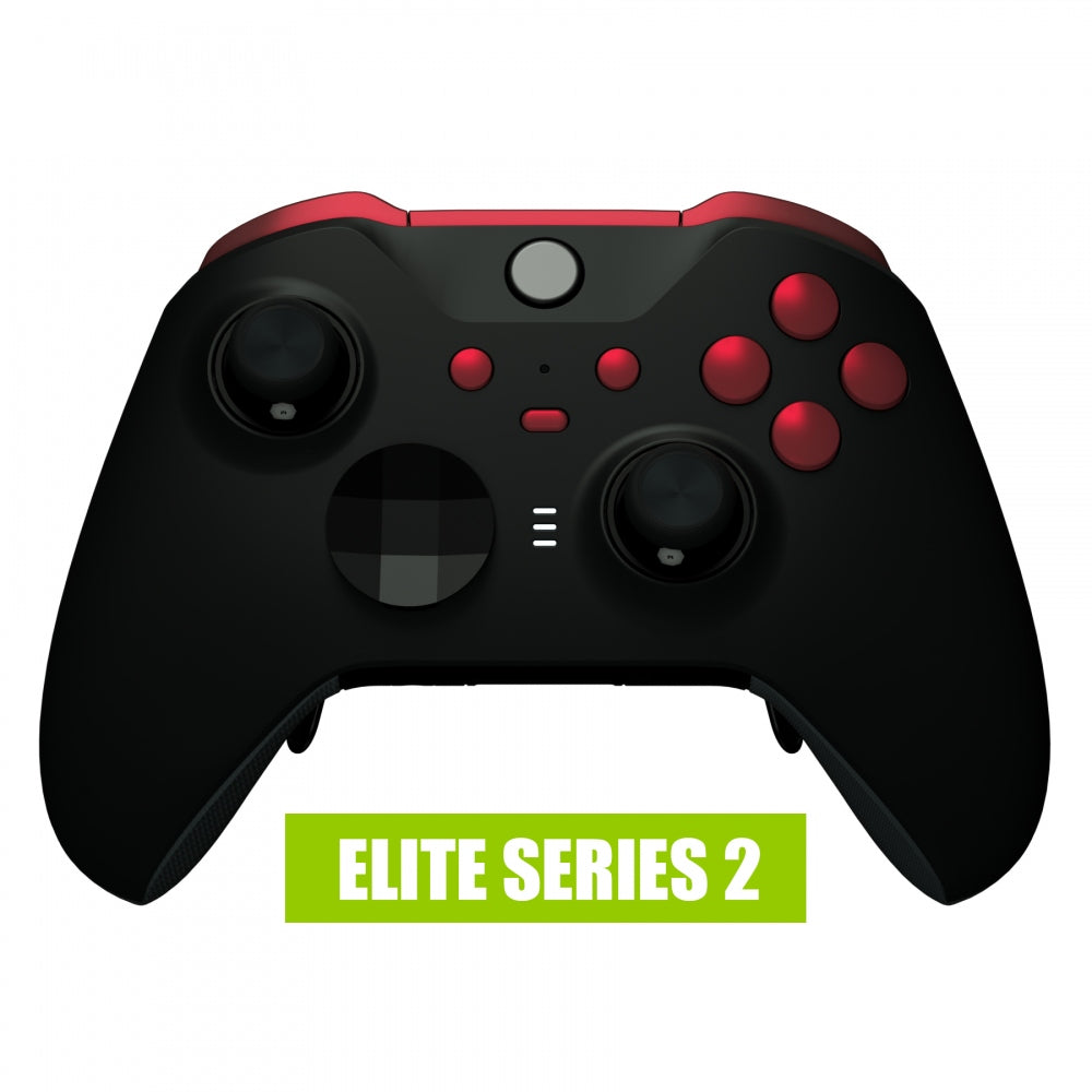 eXtremeRate Scarlet Red Replacement Buttons for Xbox One Elite Series 2  Controller, LB RB LT RT Bumpers Triggers ABXY Start Back Sync Profile Keys  for Xbox Elite Series 2 Core Controller Model