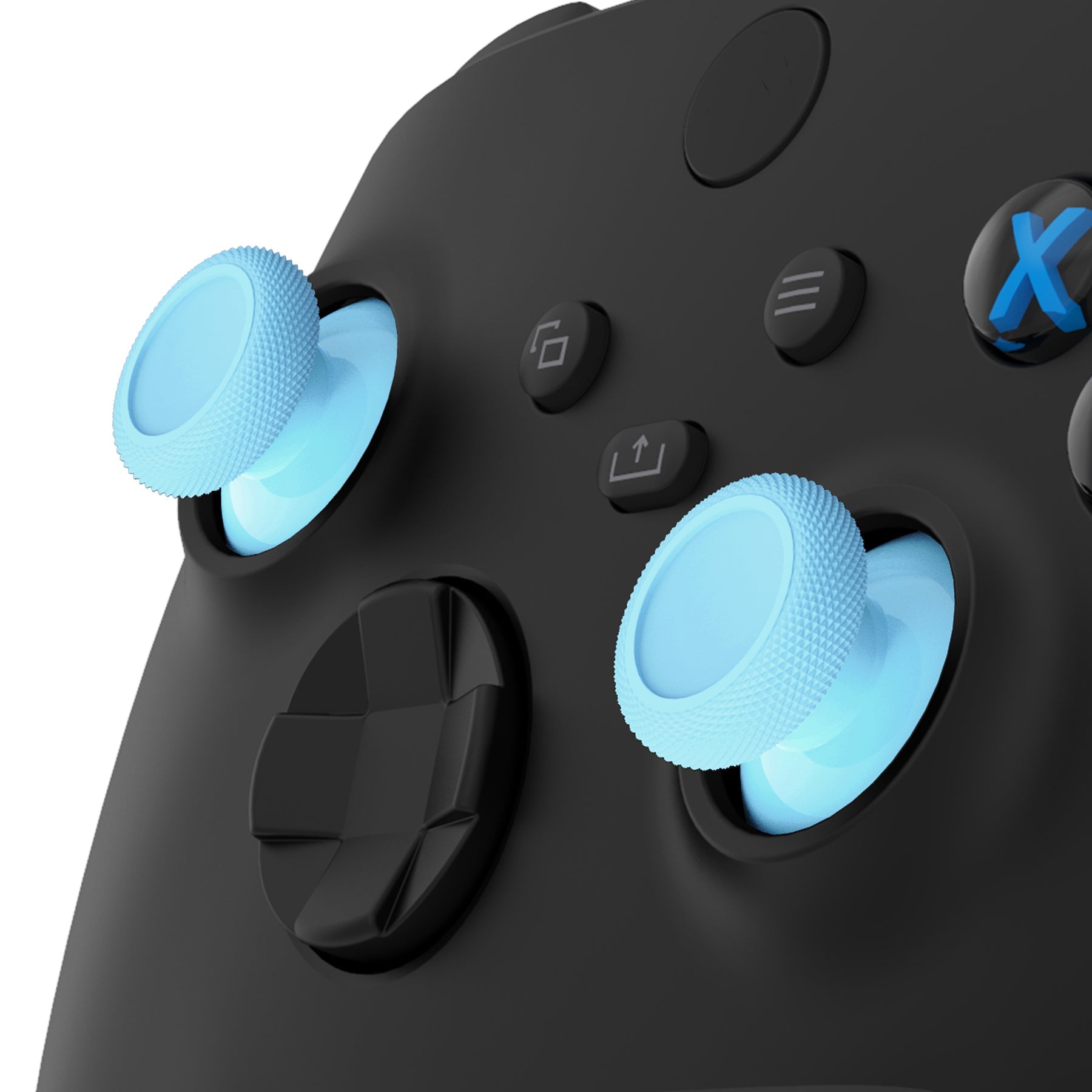 eXtremeRate Retail Heaven Blue Replacement Thumbsticks for Xbox Series X/S Controller, for Xbox One Standard Controller Analog Stick, Custom Joystick for Xbox One X/S, for Xbox One Elite Controller - JX3412