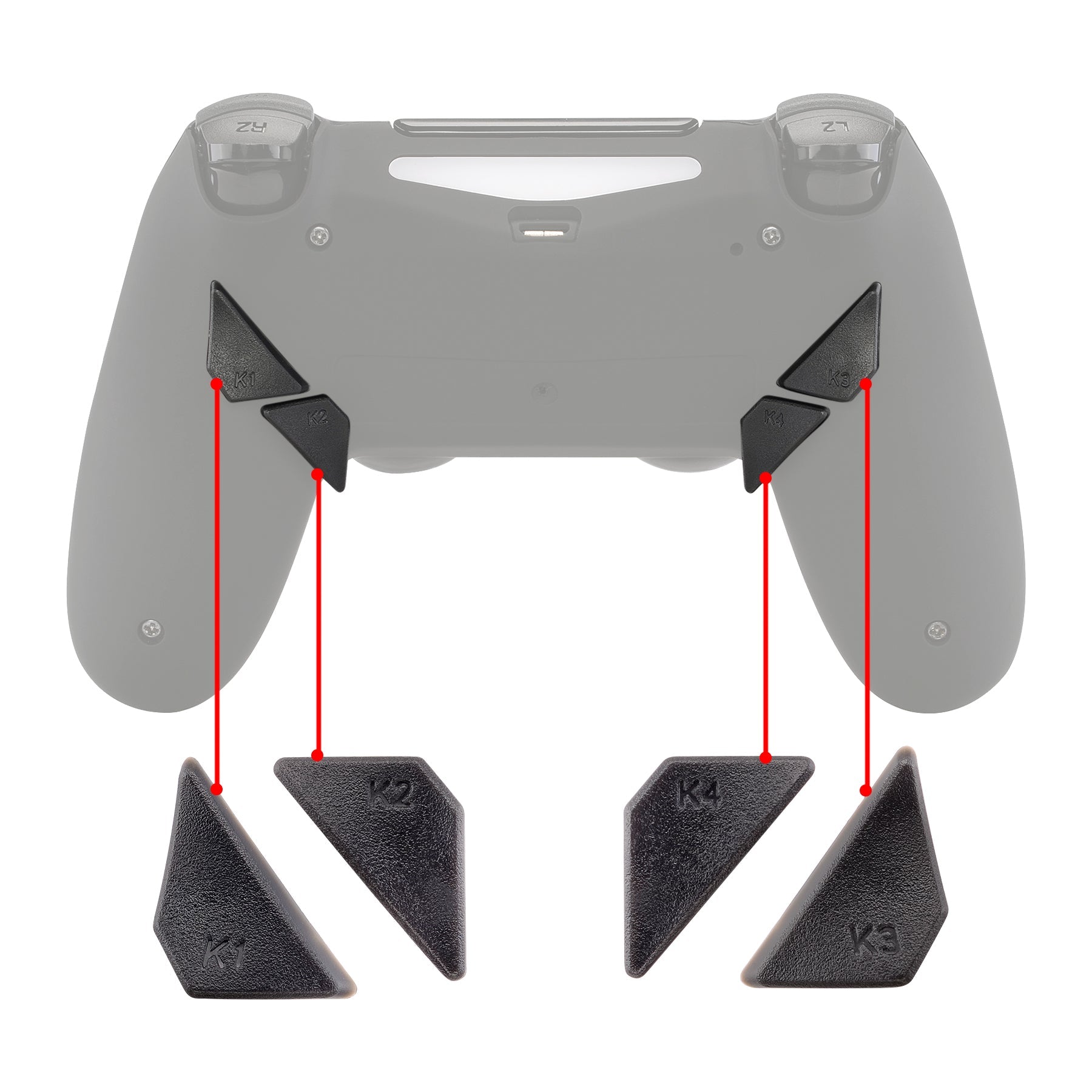 Replacement Back Buttons, K1 K2 K3 K4 Paddles for ps4 Contro – eXtremeRate Retail