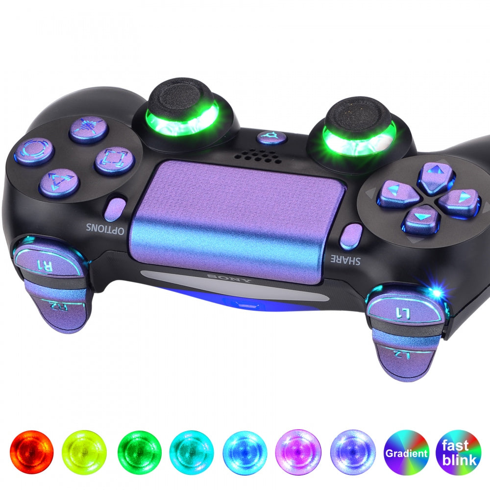 eXtremeRate Multi-Colors Luminated D-pad Thumbstick Share Option