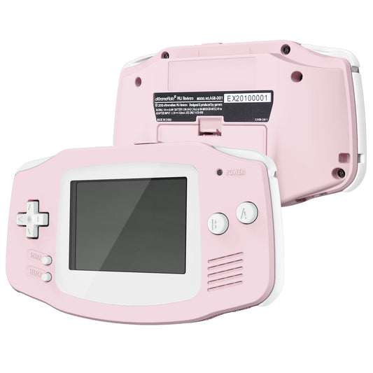 eXtremeRate Retail IPS Ready Upgraded Cherry Blossoms Pink Soft Touch GBA Replacement Shell Full Housing Cover Buttons for Gameboy Advance - Compatible with Both IPS & Standard LCD - Console & IPS Screen NOT Included - TAGP3012