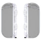 eXtremeRate Retail Clear Replacement shell for NS Switch Joycon Strap, Custom Joy-Con Wrist Strap Housing Buttons for NS Switch - 2 Pack - UEM501