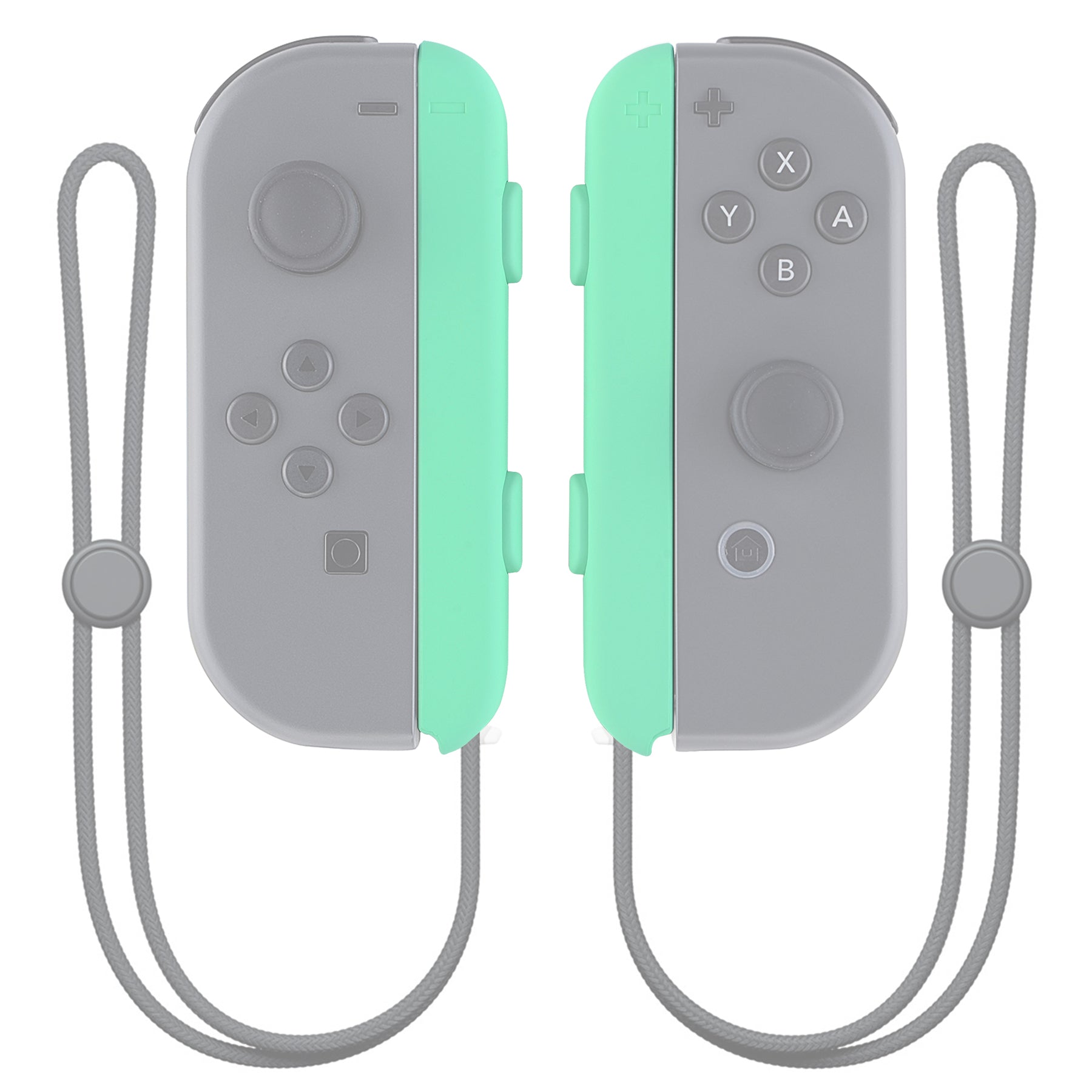 Custom White and Pastel Green Nintendo Switch Joy-con Joycon Controllers  With Matching Buttons 