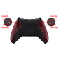 eXtremeRate Retail Textured Red FlashShot Trigger Stop Bottom Shell Kit for Xbox One S & One X Controller, Redesigned Back Shell & Handle Grips & Dual Trigger Locks for Xbox One S X Controller Model 1708 - X1GZ005