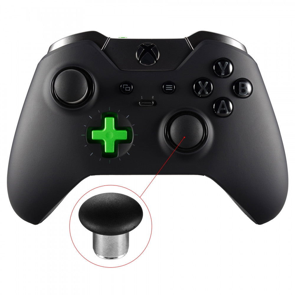 eXtremeRate Retail Raised Anti-slip Analog Stick Dpad Metal Sets for Xbox One Elite Controller-XOJ2013