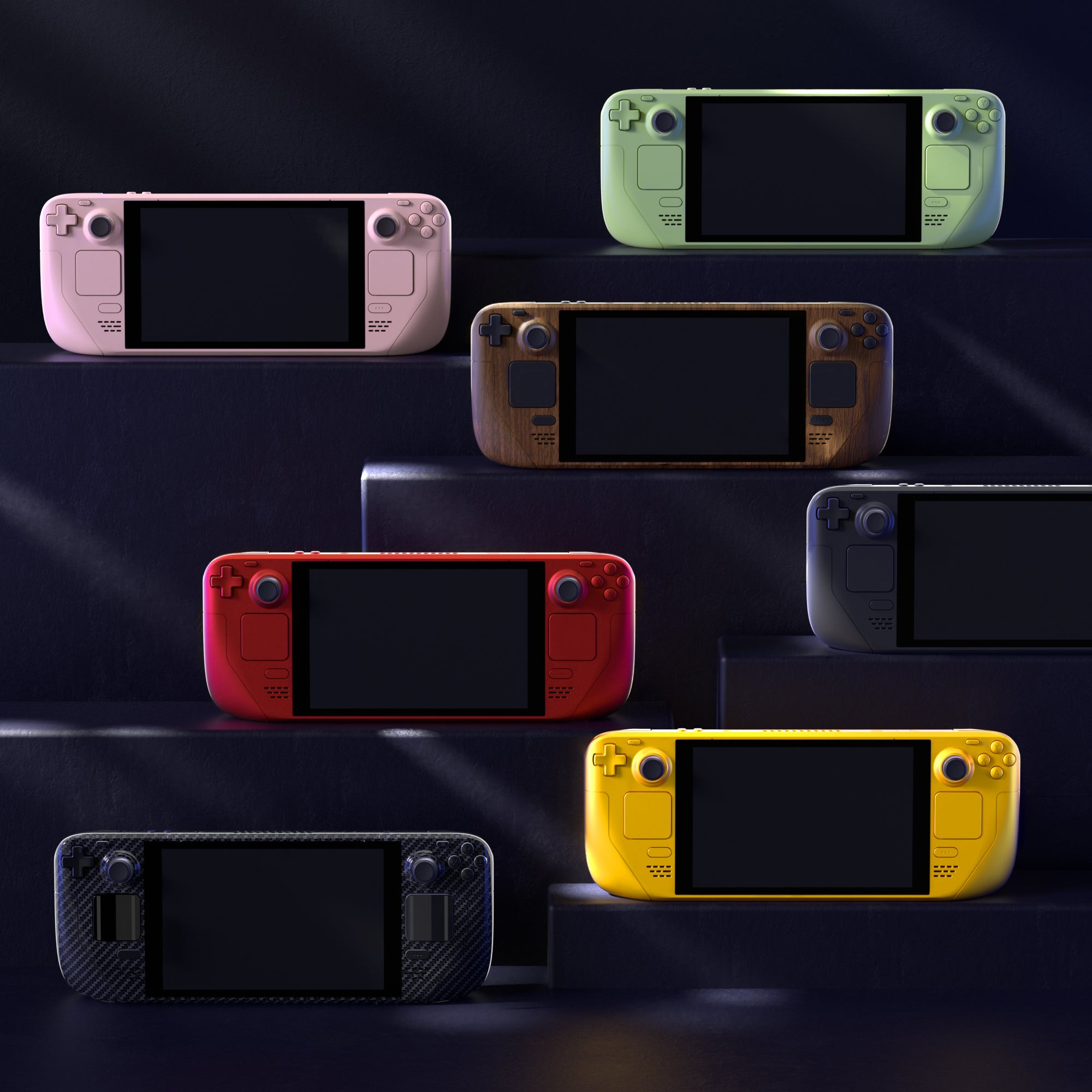 eXtremeRate Gradient Translucent Green Blue Faceplate Back Plate Shell ...