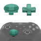 eXtremeRate Retail 2 pcs Metalic Aqua Green Magnetic Stainless Steel D-Pads for Xbox One Elite & Xbox One Elite Series 2 Controller - IL407