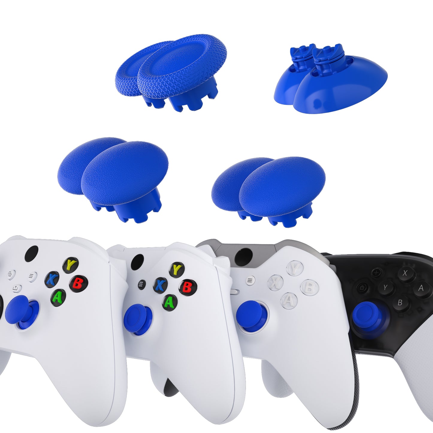 eXtremeRate EDGE Sticks Replacement Interchangeable Thumbsticks for Xbox Series X/S & Xbox Core & Xbox One X/S & Xbox Elite V1 & NS Switch Pro Controller - Blue eXtremeRate