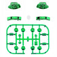 eXtremeRate Replacement Full Set Buttons for Joycon of NS Switch - Chrome Green Glossy