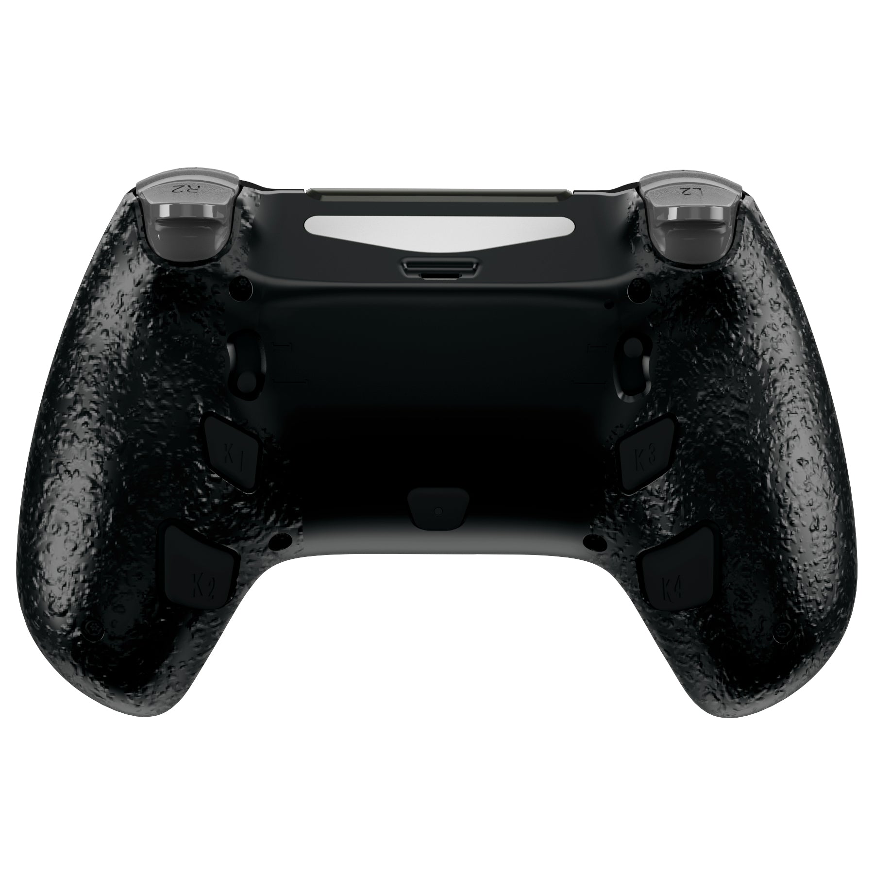 eXtremeRate Retail Black DECADE Tournament Controller (DTC) Upgrade Kit for ps4 Controller JDM-040/050/055, Upgrade Board & Ergonomic Shell & Back Buttons & Trigger Stops - Controller NOT Included - P4MG002