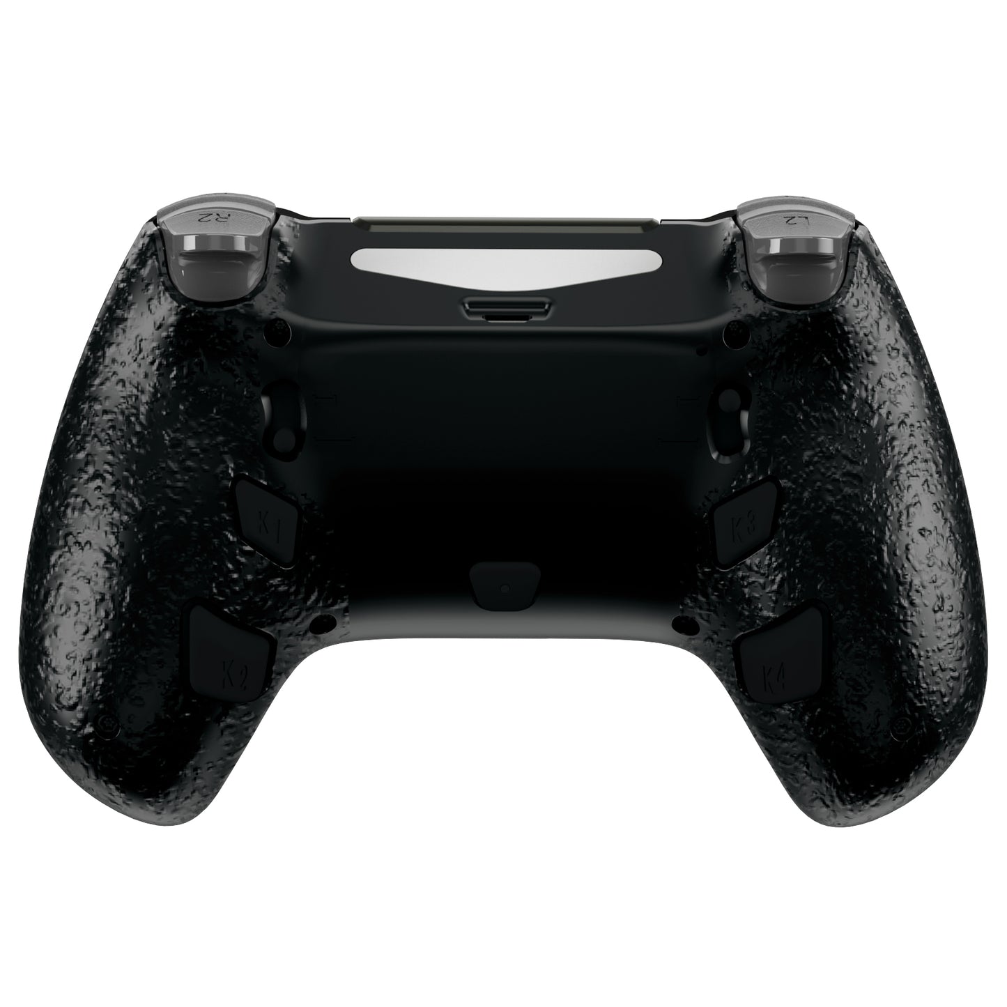 eXtremeRate Retail Black DECADE Tournament Controller (DTC) Upgrade Kit for ps4 Controller JDM-040/050/055, Upgrade Board & Ergonomic Shell & Back Buttons & Trigger Stops - Controller NOT Included - P4MG002