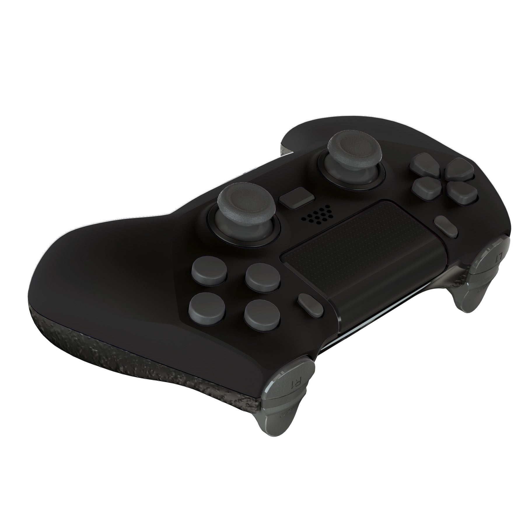eXtremeRate Retail Black DECADE Tournament Controller (DTC) Upgrade Kit for ps4 Controller JDM-040/050/055, Upgrade Board & Ergonomic Shell & Back Buttons & Trigger Stops - Controller NOT Included - P4MG002