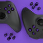 eXtremeRate Retail Three-Tone Black & Clear & Purple ABXY Action Buttons with Classic Symbols for Xbox Series X & S Controller & Xbox One S/X & Xbox One Elite V1/V2 Controller - JDX3M006