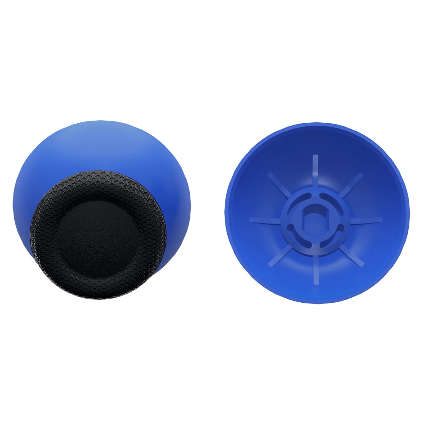 eXtremeRate Retail Blue & Black Dual-Color Replacement Thumbsticks for PS5 Controller, Custom Analog Stick Joystick Compatible with PS5, for PS4 All Model Controller - JPF635