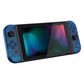 eXtremeRate Replacement Full Set Shell Case with Buttons for Joycon of NS Switch - Transparent Clear Blue