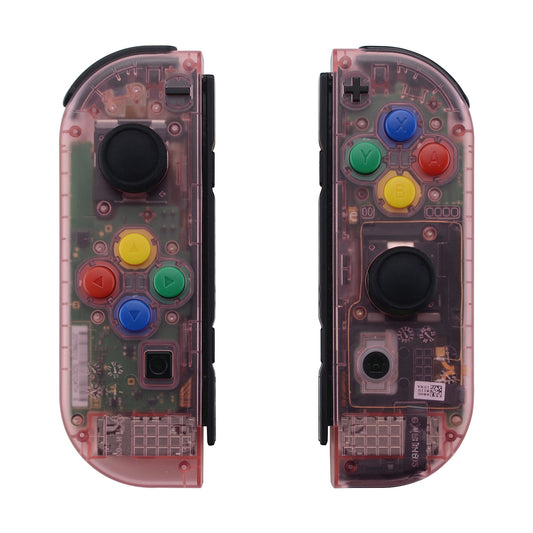 eXtremeRate Replacement Full Set Shell Case with Buttons for Joycon of NS Switch - Cherry Pink eXtremeRate