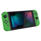 eXtremeRate Replacement Full Set Shell Case with Buttons for Joycon of NS Switch - Green