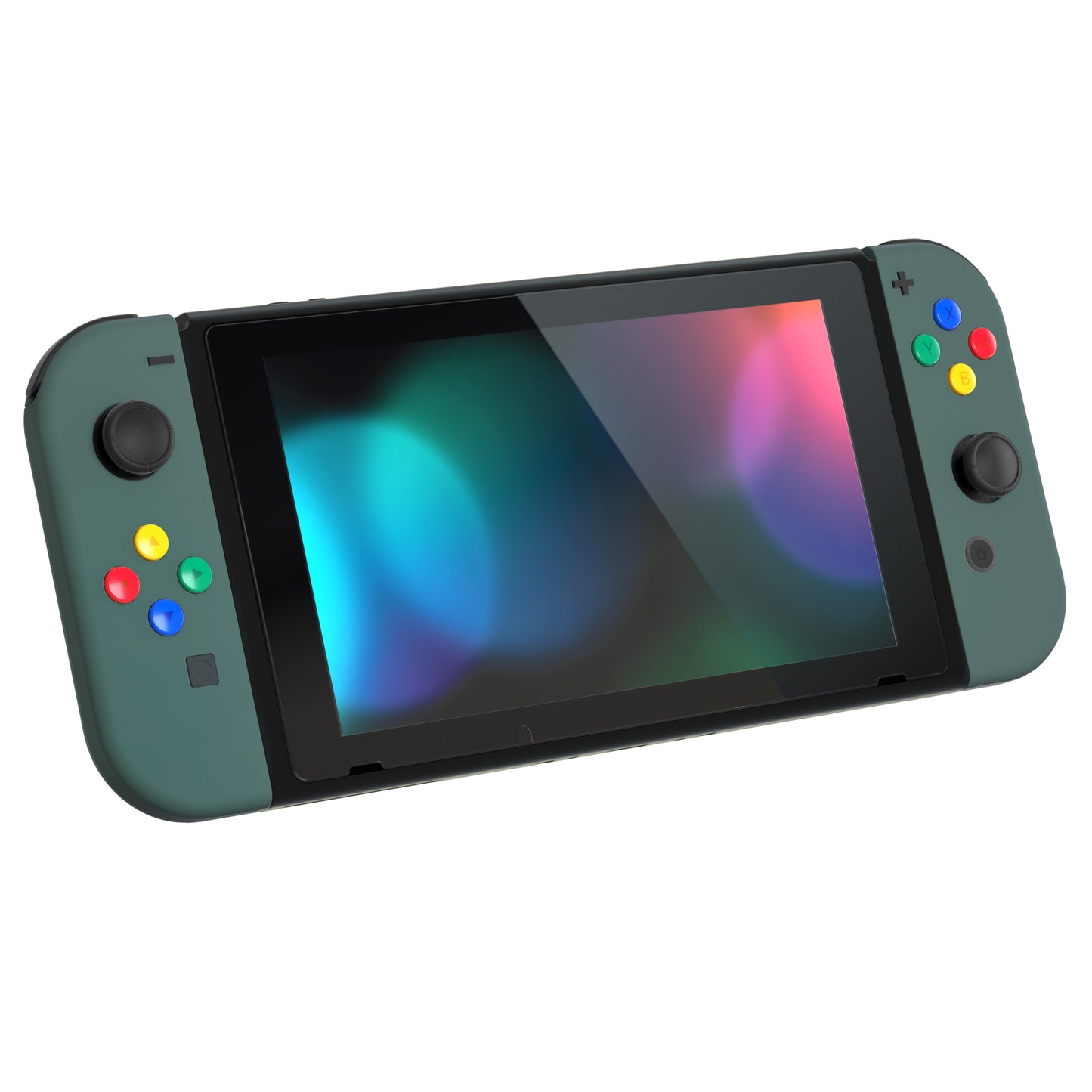 eXtremeRate Replacement Full Set Shell Case with Buttons for Joycon of NS Switch - Pine Green