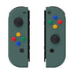 eXtremeRate Replacement Full Set Shell Case with Buttons for Joycon of NS Switch - Pine Green eXtremeRate