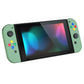 eXtremeRate Replacement Full Set Shell Case with Buttons for Joycon of NS Switch - Matcha Green