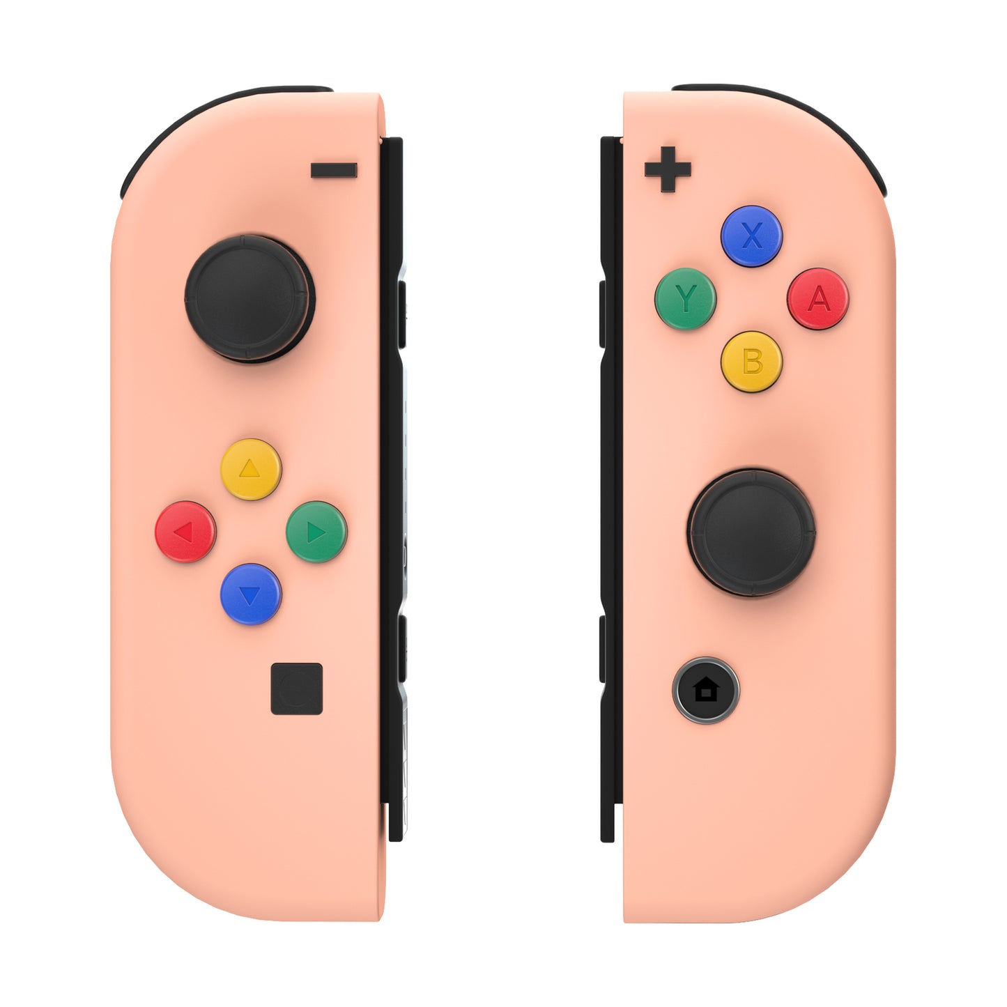 eXtremeRate Replacement Full Set Shell Case with Buttons for Joycon of NS Switch - Mandys Pink