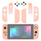 eXtremeRate Replacement Full Set Shell Case with Buttons for Joycon of NS Switch - Mandys Pink